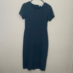 Chic Teal Midi Dress